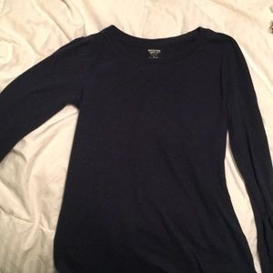 Dark blue long sleeved t shirt